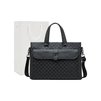 Old Man's Head Synthetic Leather Crossbody One Shoulder Handbags Men's Multicolor