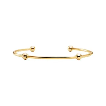 MICHAEL KORS 14K Gold Plated 14K Rose Gold Layer Rhodium Plated Sterling Silver Bangles Unisex Gold