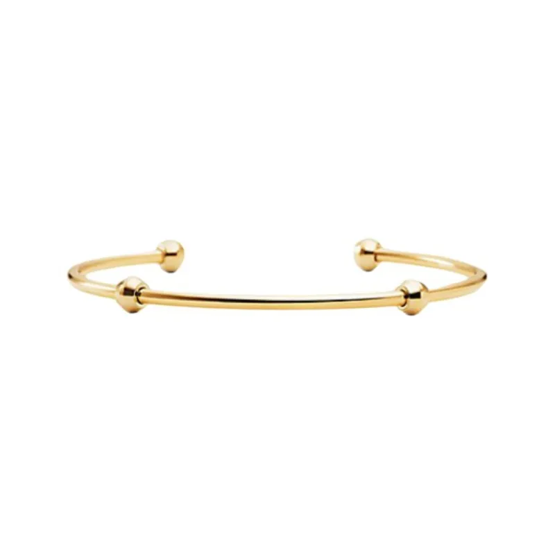 MICHAEL KORS 14K Gold Plated 14K Rose Gold Layer Rhodium Plated Sterling Silver Bangles Unisex Gold-0