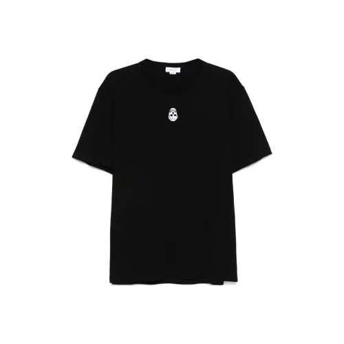 Alexander McQueen Skull flocked T shirt