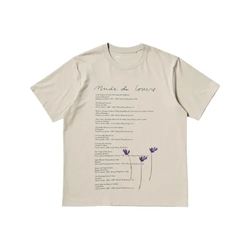 UNIQLO Louvre X Camille Henrot Collaboration T Shirts Unisex Natural