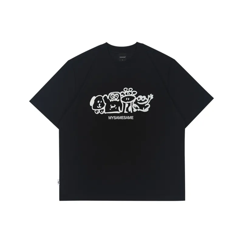 MYSAMESAME T Shirt Unisex Black-0