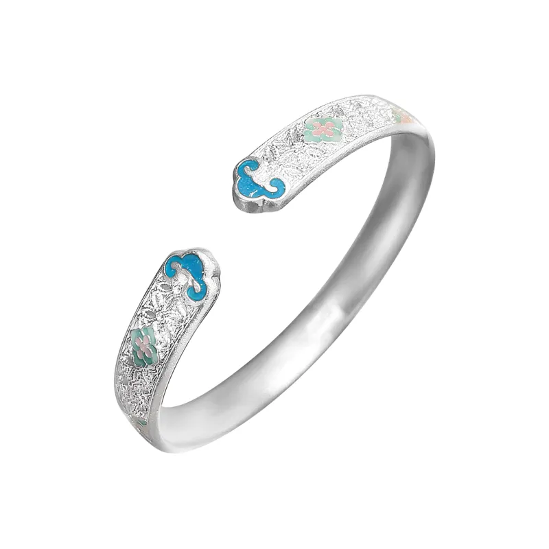 VXSAX 999 Fine Silver Bangles Women's Silver-0
