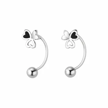 BING STUDIO Zircon Stud Earrings Women's