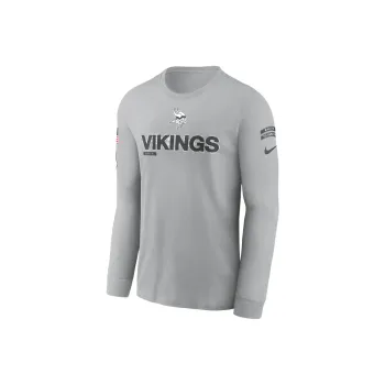 Nike Minnesota Vikings Salute To Service Mascot Edge Legend Men's Nike Nfl Long Sleeve T Shirt