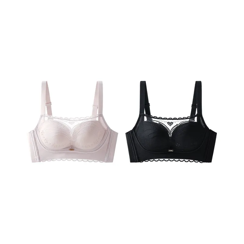 MADALLO Bra Women's 2 Pack Pink Purple-2