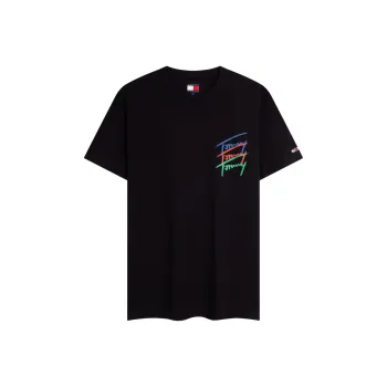 Tommy Hilfiger T Shirt Men's Black BDS