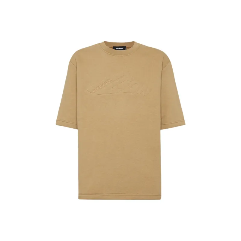 DSQUARED 2 Icon Logo Embossed Crewneck T Shirt-0