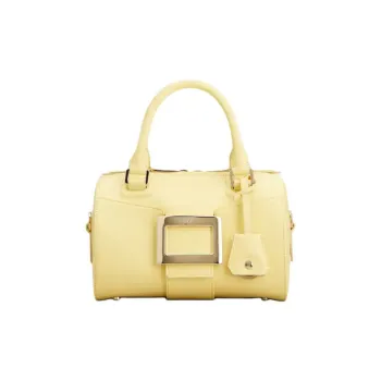 Roger Vivier Belle Vivier Calfskin One Shoulder Handbags Mini Women's Yellow