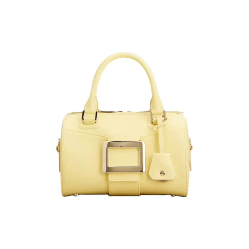 Roger Vivier Belle Vivier Calfskin One Shoulder Handbag Mini Women's Yellow-0