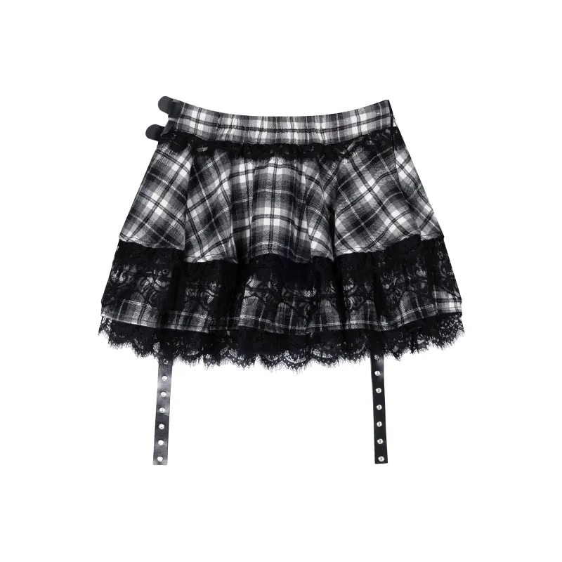 CUWU Casual Short Skirts Women's Black-1