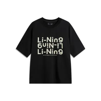 LiNing Sports Life Collection T Shirt Unisex Night Black