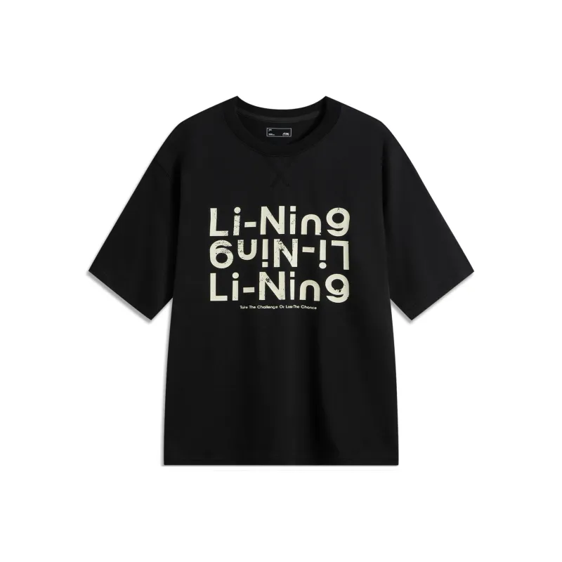 LiNing Sports Life Collection T Shirt Unisex Night Black-0