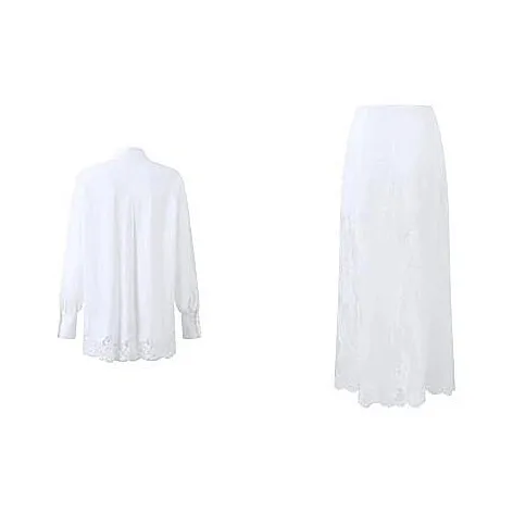 Udon House Skirt Set Women's White-1