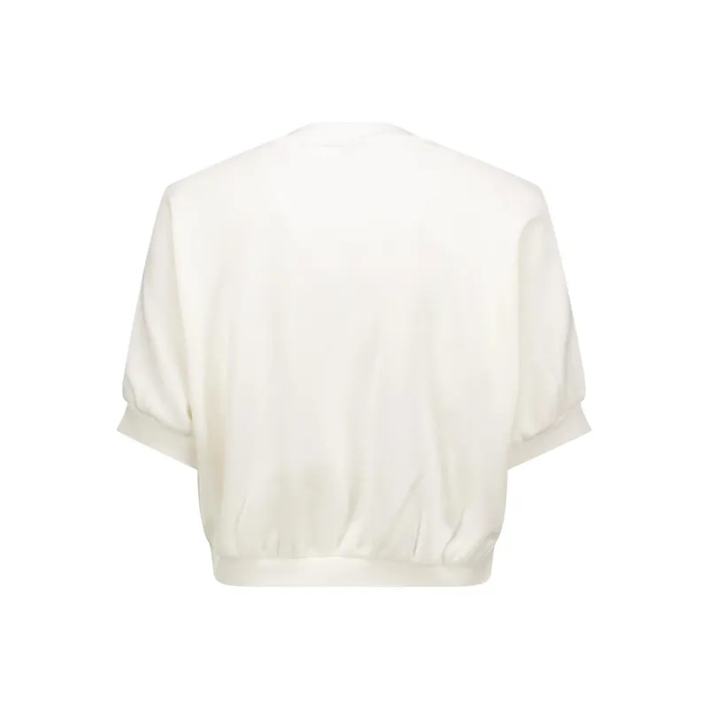 Nike Sportswear Collection Women's Crew Neck Short Sleeve Cropped French Terry Top-1