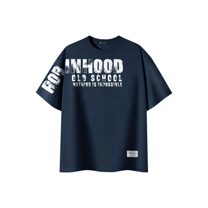 ROBINHOOD T Shirt Unisex Navy Blue Yellow Text-7