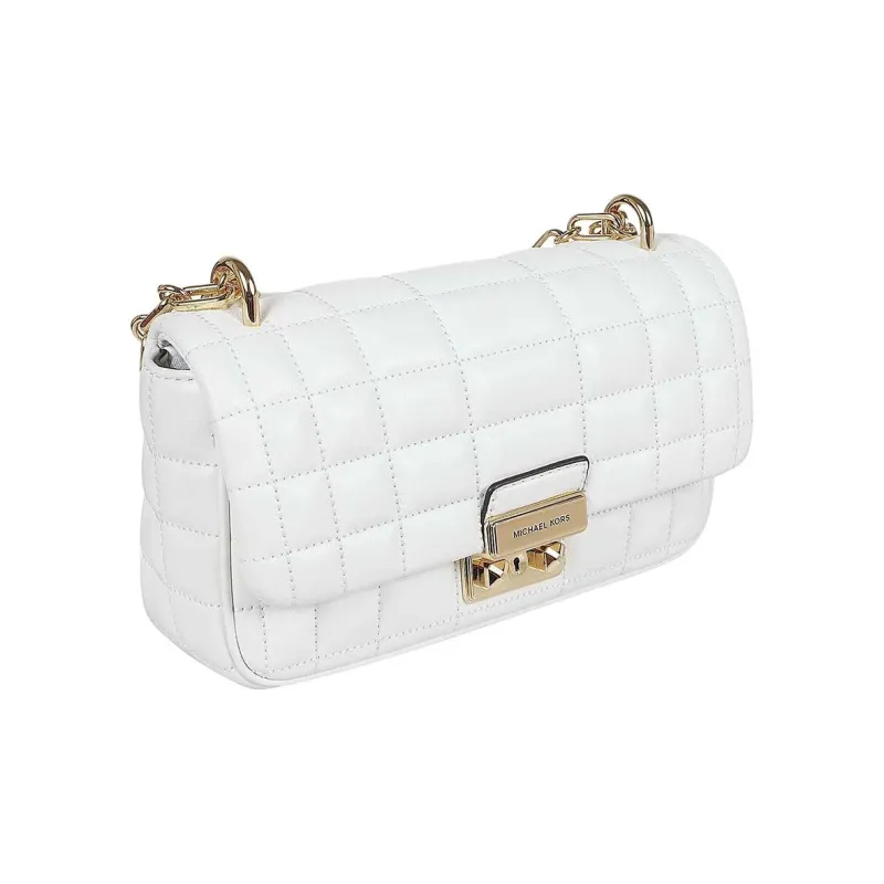 MICHAEL KORS Sheepskin Pillow Bag, Crossbody Bag, Shoulder Bag Small Size Women's White-2