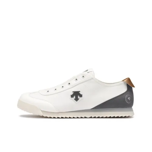 DESCENTE Abrasion Resistant Low Top Casual Shoes Women's White