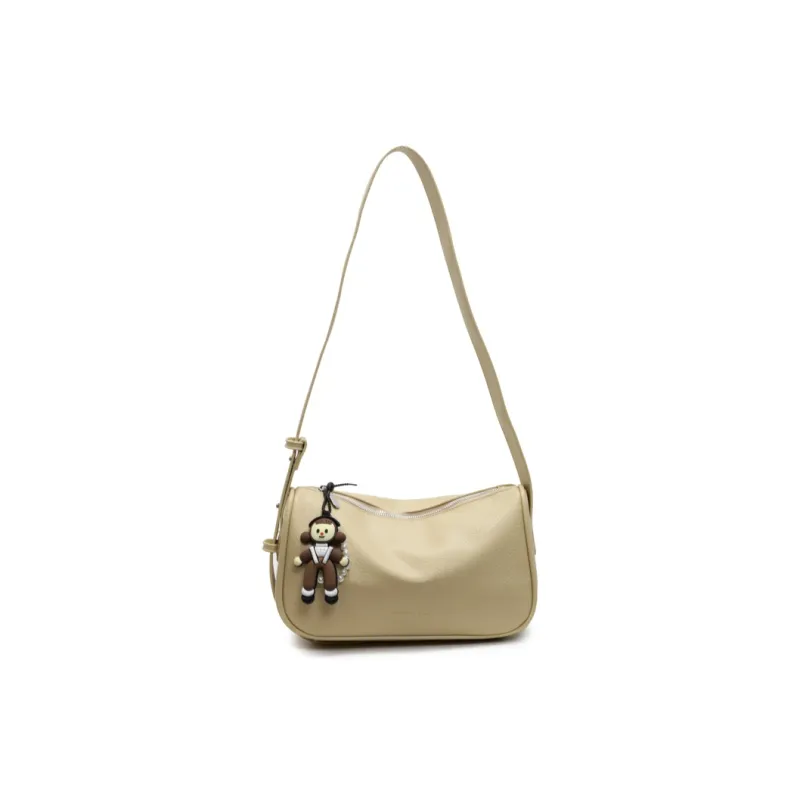 Versman PU Shoulder Bag, Crossbody Bag Regular Women's Black/Pink/Ecru/Blue/Yellow-28