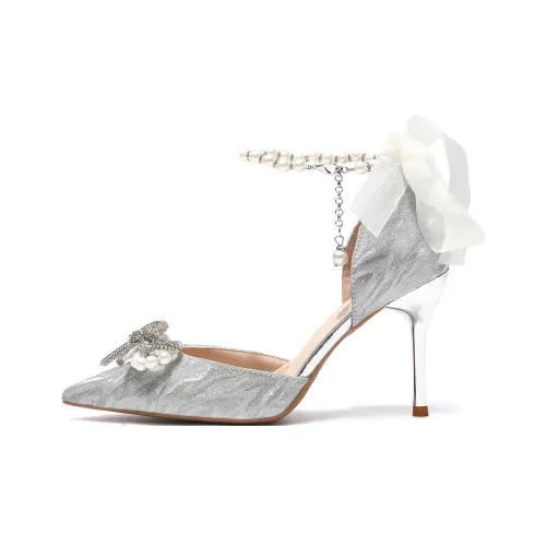Be Good High Heels Women's Silver