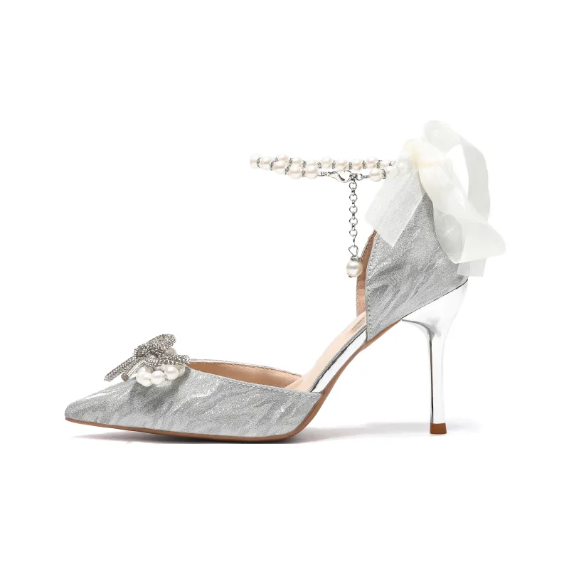 Be Good High Heels Women's Silver-0