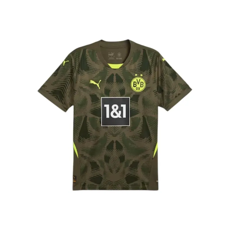 PUMA T-Shirt Men's Olive Brown Borussia Dortmund 24/25-0
