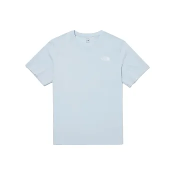 THE NORTH FACE BASIC COTTON T Shirt Unisex Light Blue