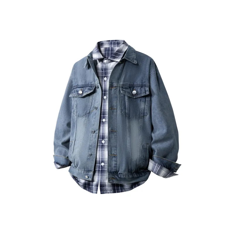 HOKLV Jacket Unisex Black Coat+Yellow Shirt-26