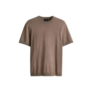 H&M T Shirts Men Dark Beige