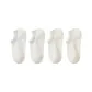 [4 Pack/Bamboo Fiber Antibacterial Breathable]2 Pack White+2 Pack Milk White