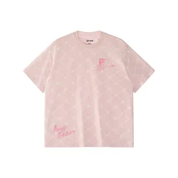 FILA FUSION FOB T Shirt Unisex Orange Gray Pink