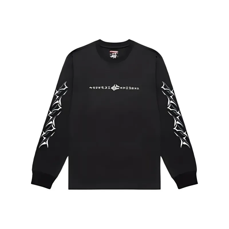 CLOT Black Thorn Series Alienegra Black Collection T Shirt Unisex Dark Gray-0