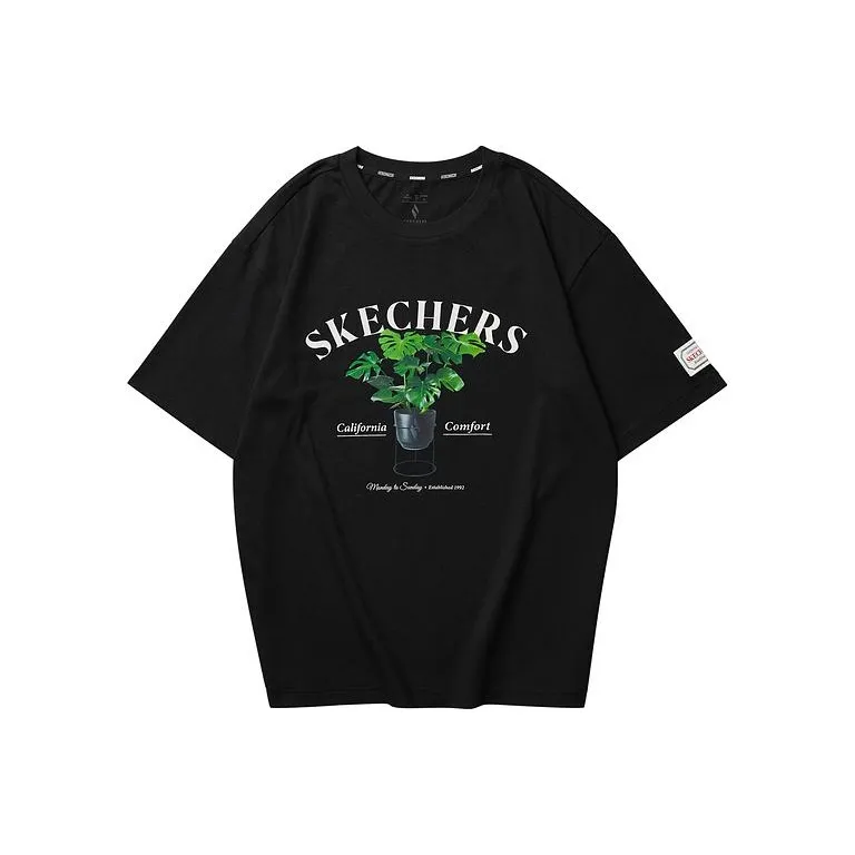 Skechers T Shirt Unisex Carbon Black-0