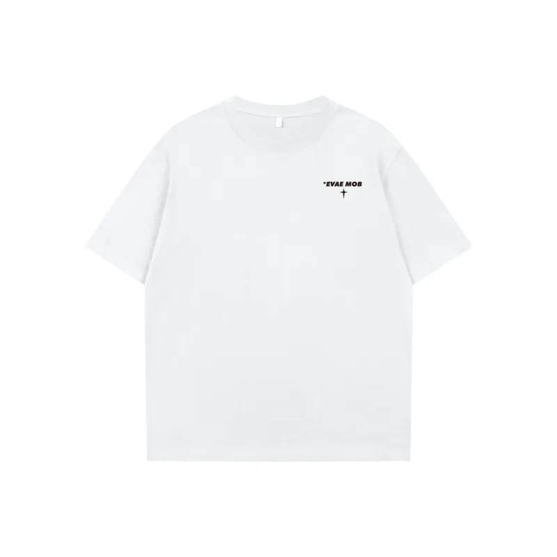 *EVAE+MOB T-Shirt Unisex White Heather Gray-4