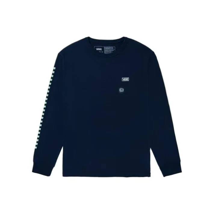 Vans TEE LSOFF THE WALL T-Shirt Unisex Dark Blue-0