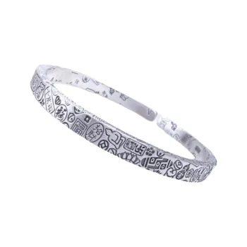 FUYUFU 999 Fine Silver Sterling Silver Bangle Unisex