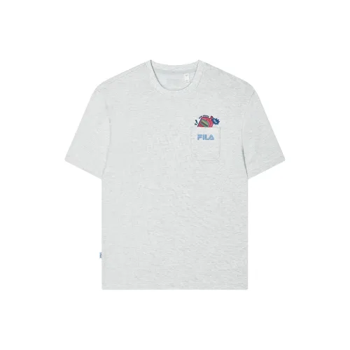 FILA T Shirt Men's Light Pastel Heather Gray