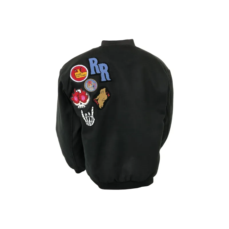 SOCKKEY Baseball Jacket Unisex Black-1