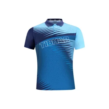 TIBHAR T Shirt Men's Dark Blue/Light Blue
