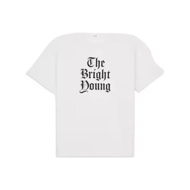CELINE Bright Young Loose T shirt In Cotton Jersey-0
