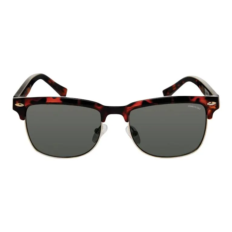 KENNETH COLE Rectangular Sunglasses Unisex Tortoiseshell-1
