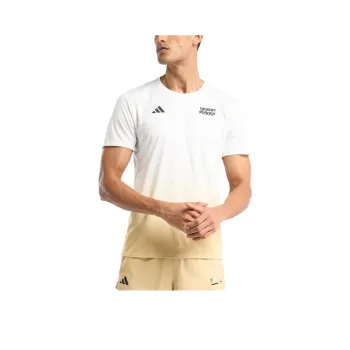Adidas RunnerAdizero T-Shirt Men's White/Yellow