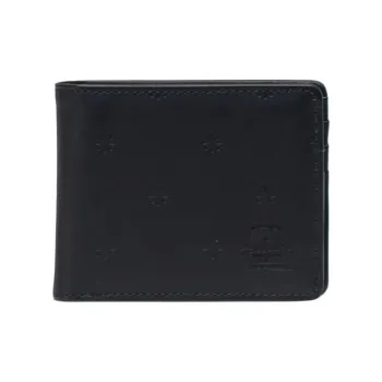 Herschel Pure Vegan Leather Wallet Unisex Black Floral