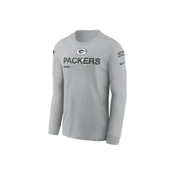 Nike Green Bay Packers Salute To Service Mascot Edge Legend Men's Nike Nfl Long-Sleeve T-Shirt