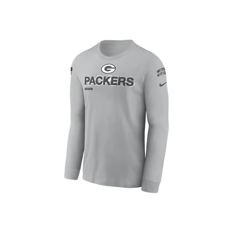 Nike Green Bay Packers Salute To Service Mascot Edge Legend Men's Nike Nfl Long-Sleeve T-Shirt-0
