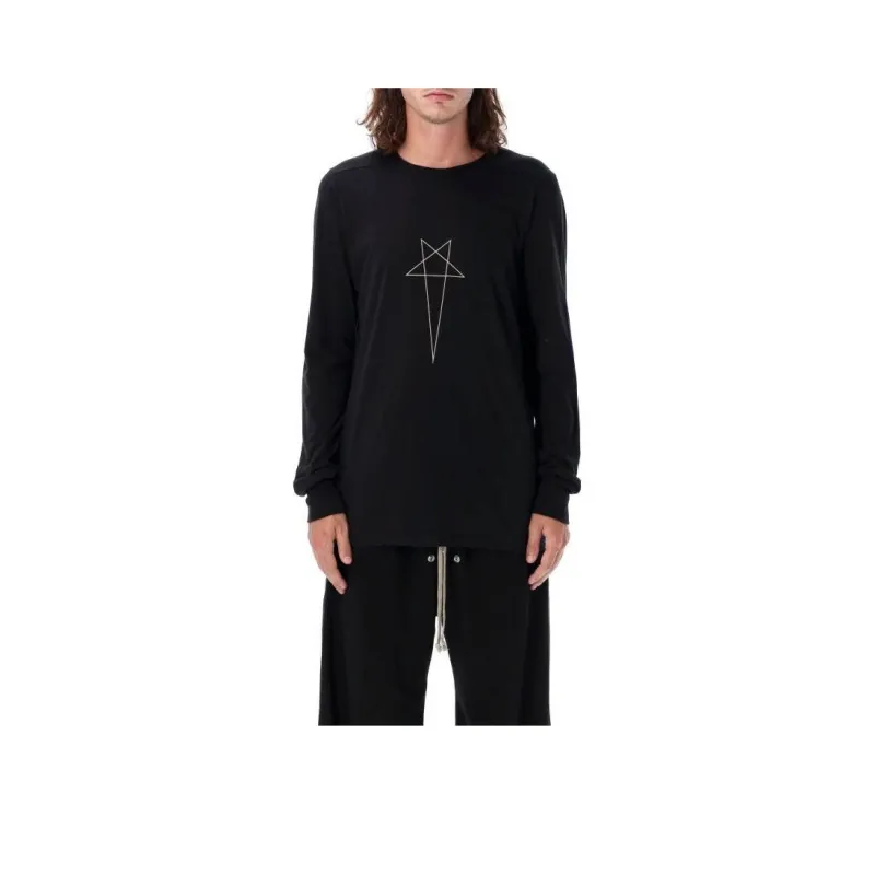 Rick Owens DRKSHDW Level Pentagram Long-Sleeved T-Shirt-0