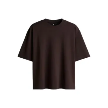 H&M T Shirts Men Dark Brown
