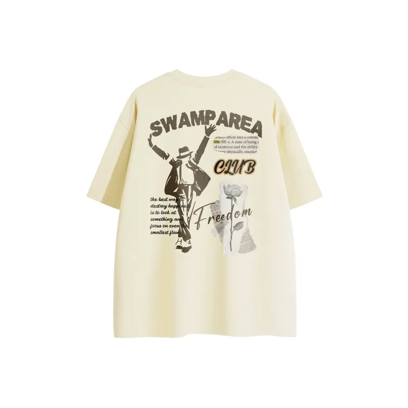 SWAMP AREA T Shirt Unisex White-14