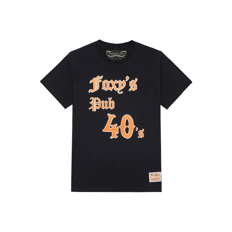 Mitchell & Ness x Fred Segal T Shirt Unisex Black-0