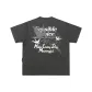 Gray, Flying Swallow, Snowflake Pattern, Short-Sleeved